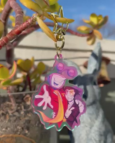 SPAMTENNA DOUBLE-SIDED KEYCHAIN